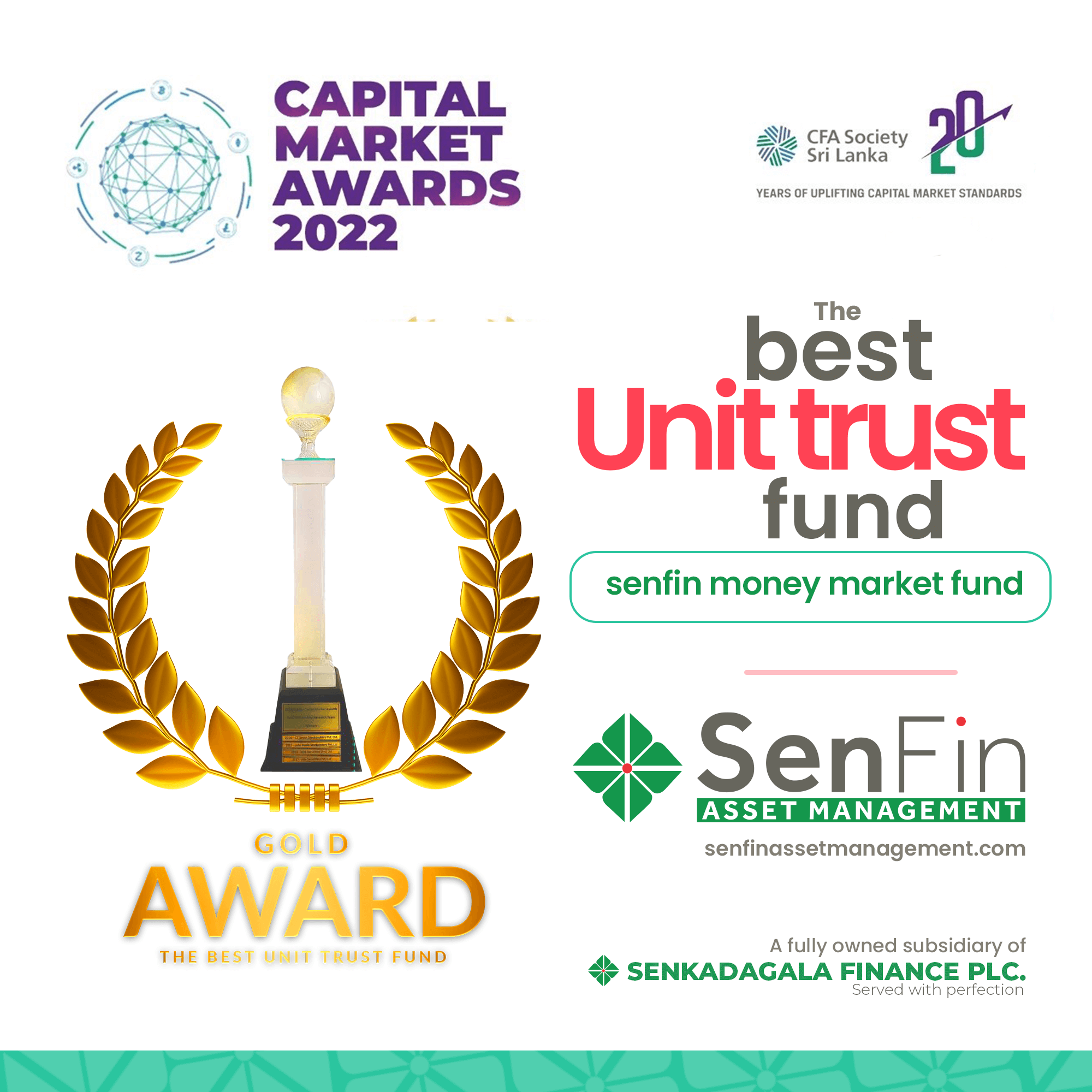 Best Unit Trust Fund Award Senfin Asset Management
